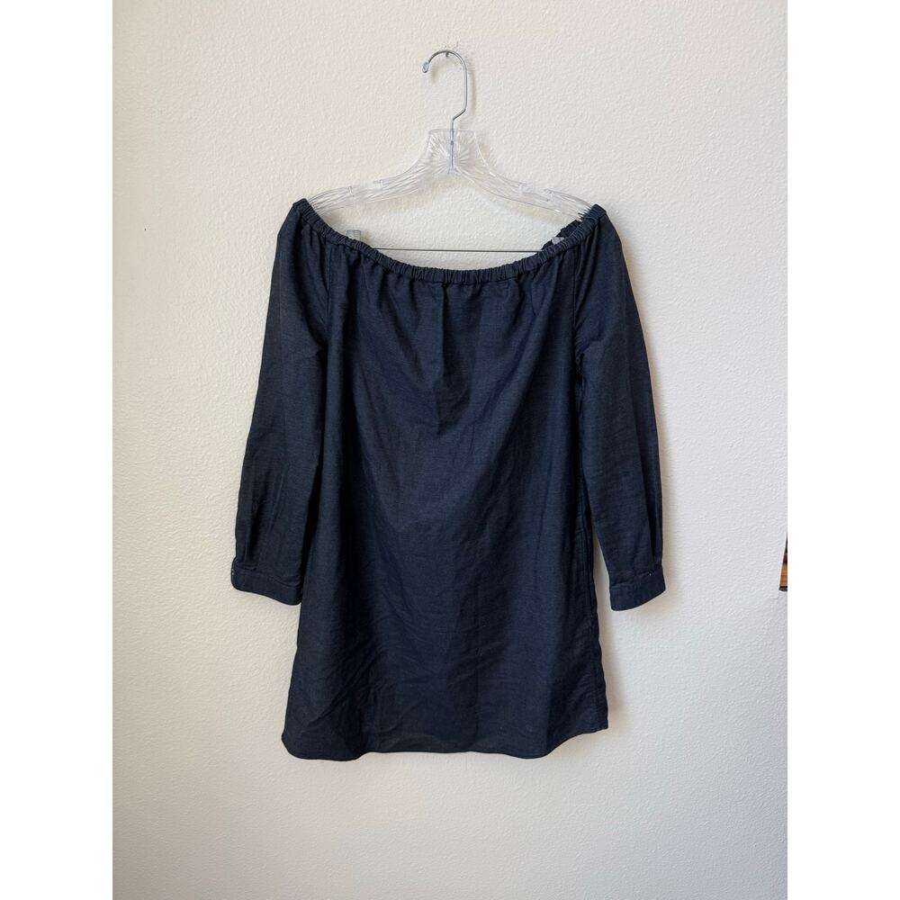 Rag & Bone Jeans Off The Shoulder Chambray Dress Size Small - Picture 4 of 6